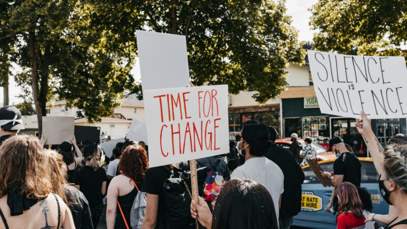 AI Literacy: grassroots protest in the streets.