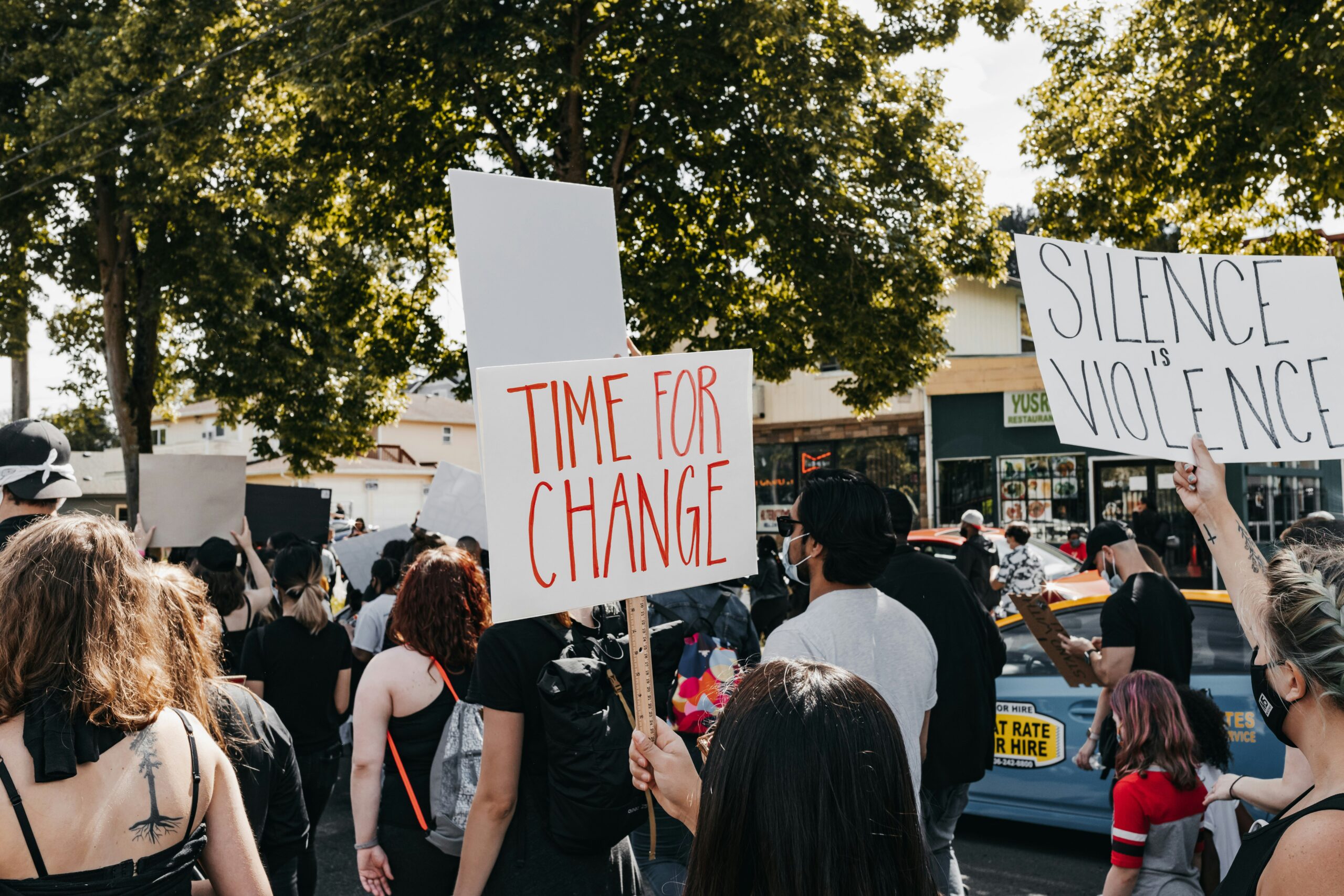 AI Literacy: grassroots protest in the streets.
